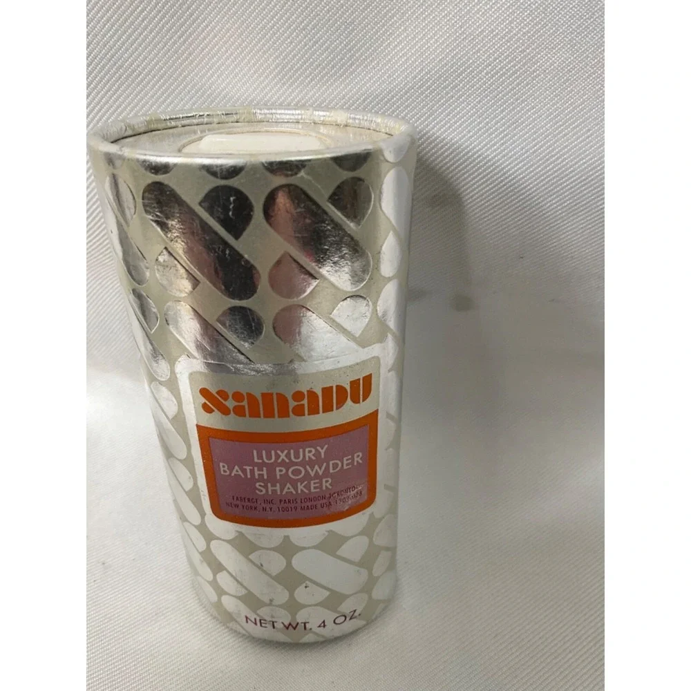 Xanadu Bath Powder Shaker 4 oz Vintage Talcum Powder Fragrance Made‎ in USA
